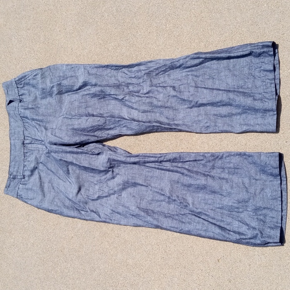 Alfani Linen Blend Wide Leg Pants Womens 12